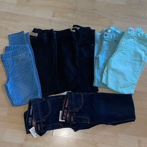 Girl jeans size 8 all mix brands